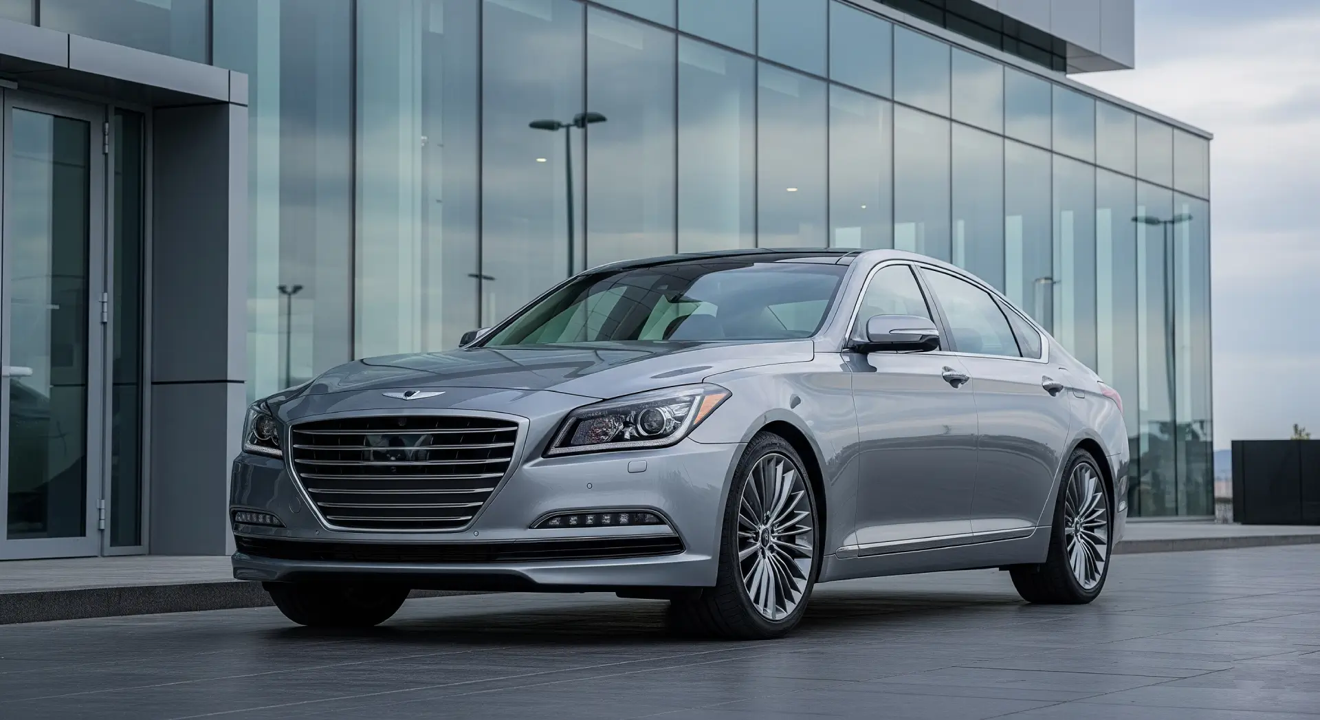 Hyundai Genesis luxury sedan front view