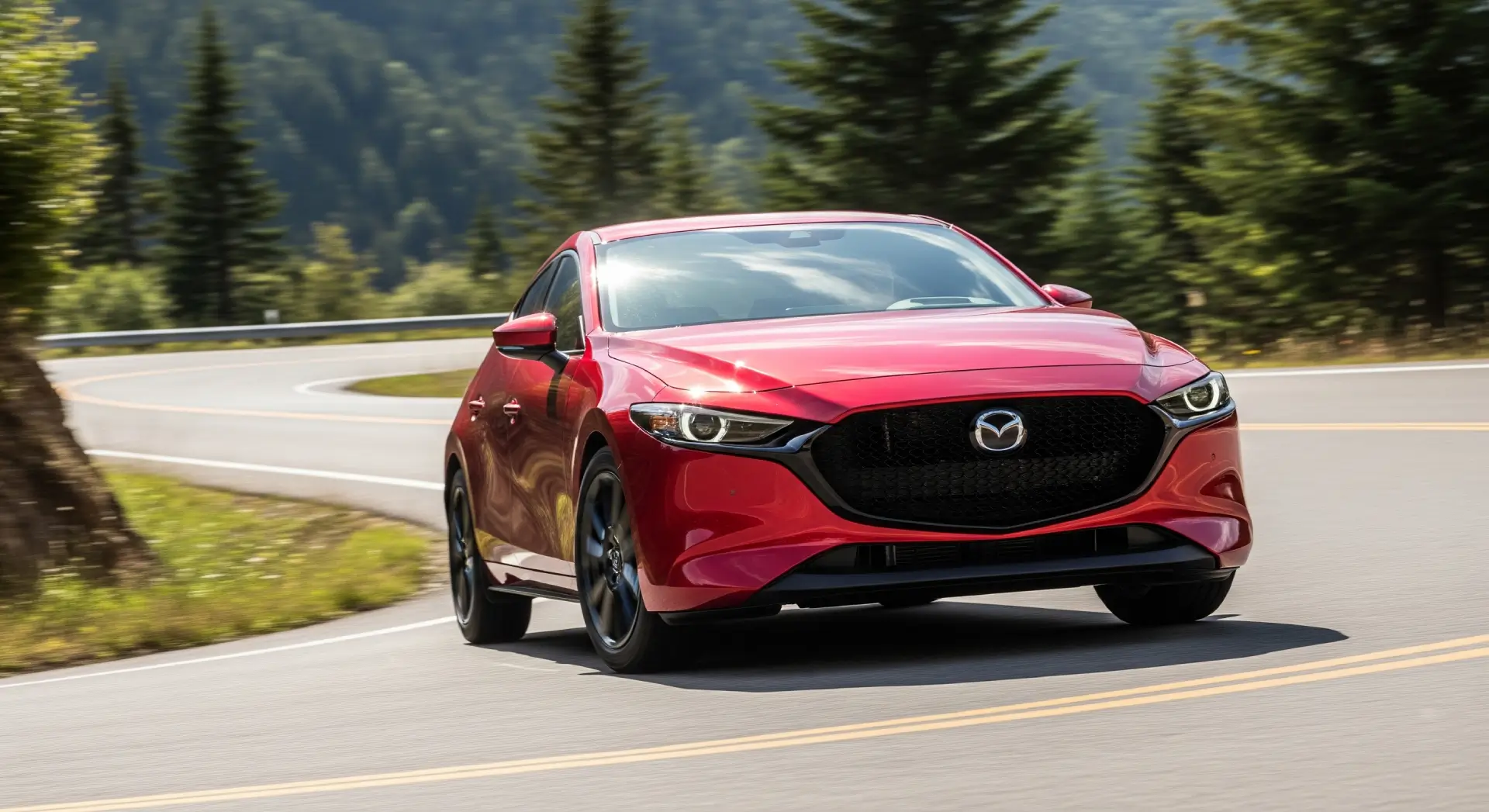 Precise steering and responsive handling embody Mazda’s Jinba Ittai philosophy.