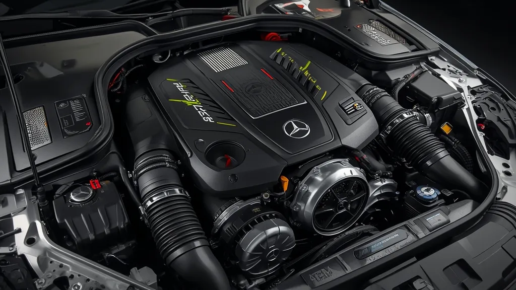 The revolutionary M139l 2.0L 4-cylinder engine with electric turbo in the AMG C43 2024.