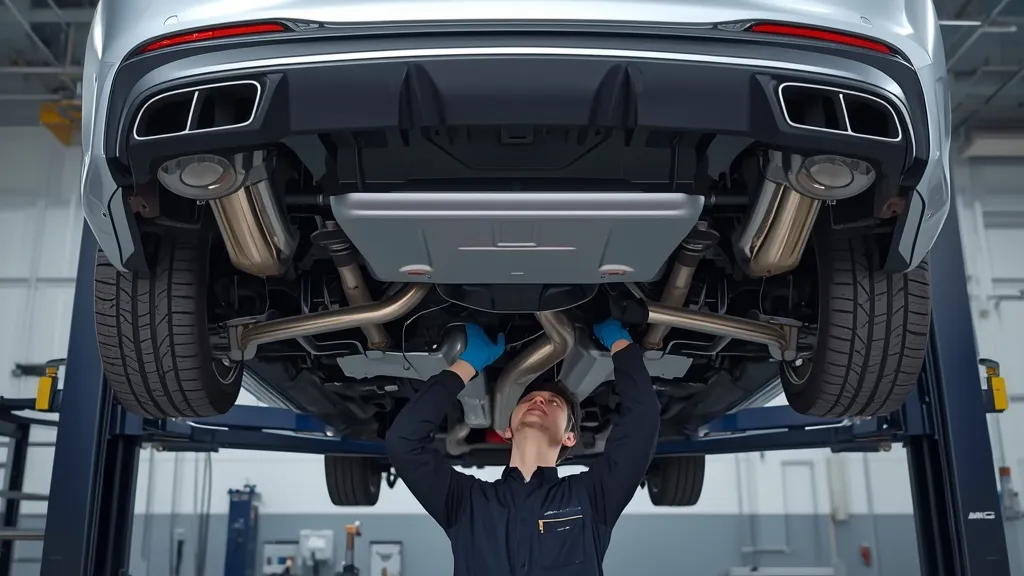 Professional mechanic inspecting a used AMG E43 4matic for reliability and common issues.