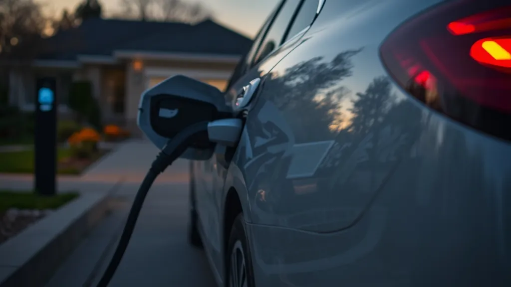 Mercedes-Benz E-Class plug-in hybrid charging at a home charging station, showing the charging port.