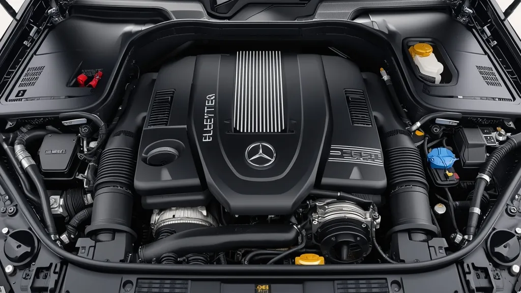 OM651 diesel engine in a Mercedes-Benz E250, showcasing advanced BlueTEC technology and engineering.