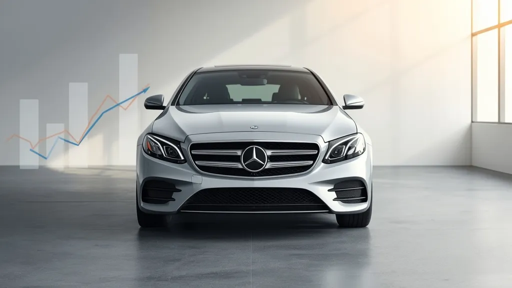 Mercedes E-Class in a modern showroom, symbolizing diverse finance options and luxury car acquisition.