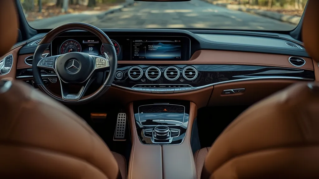 Mercedes W212 E350 interior features, luxurious leather seats, and infotainment system details.