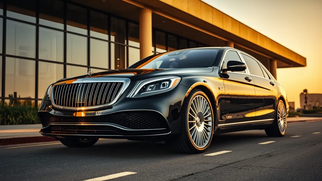 Mercedes-Maybach S580 two-tone exterior, showcasing elegant design and commanding presence.