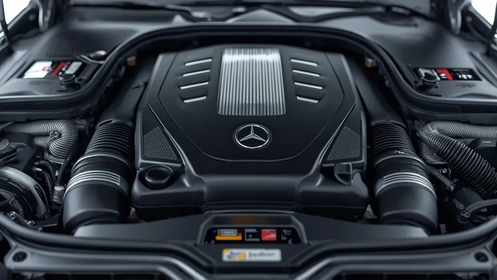 Mercedes-Maybach S680 V12 engine, powerful 6.0-liter twin-turbo V12, V12 engine refinement, automotive engineering.