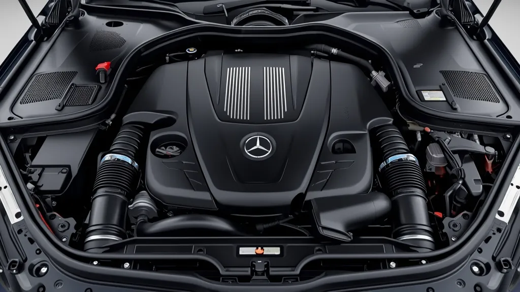 Mercedes S450 2024 EQ Boost engine, mild-hybrid technology, inline-six powertrain, refined performance.
