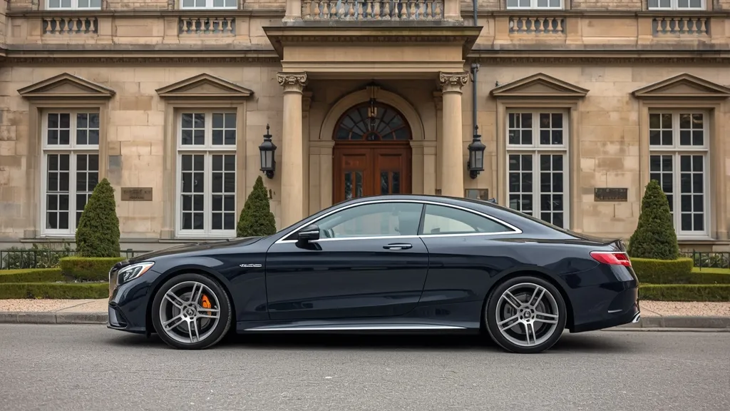 A pristine used S63 Coupe parked elegantly, suggesting its potential as a future classic and cherished vehicle.