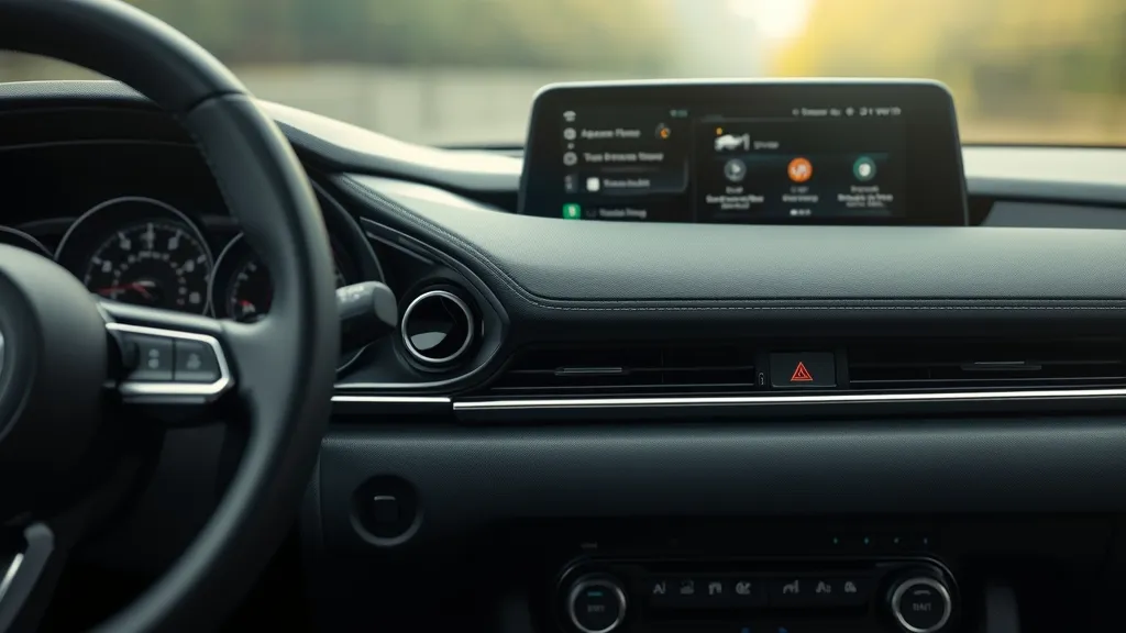 Driver perspective of the 2018 Mazda 3 interior, emphasizing premium materials and Mazda Connect system.