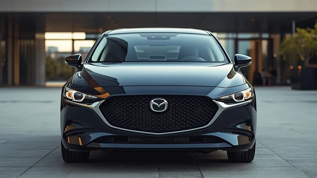 Elegant 2018 Mazda 3 sedan parked, showcasing its refined Kodo design and premium exterior.