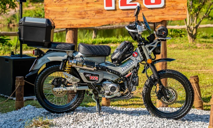 AJS Imber 125, semi-automatic motorcycle, adventure bike, 125cc bike, UK motorcycles, affordable adventure bike, Honda CT125 alternative 2