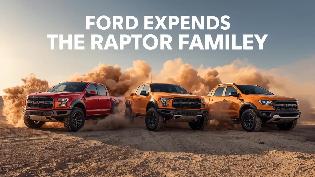 Ford Raptor, high performance trucks, off‑road vehicles, Ford F‑150 Raptor, Ranger Raptor, Bronco Raptor, new Ford models, automotive news 1