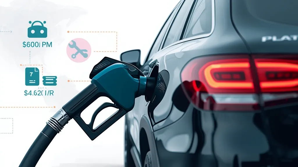 Visual representation of GLC 200 4MATIC running costs, including fuel pump, service wrench, and insurance bill.