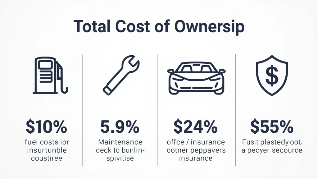 Infographic showing GLC Coupe total cost of ownership, fuel, maintenance, insurance breakdown.
