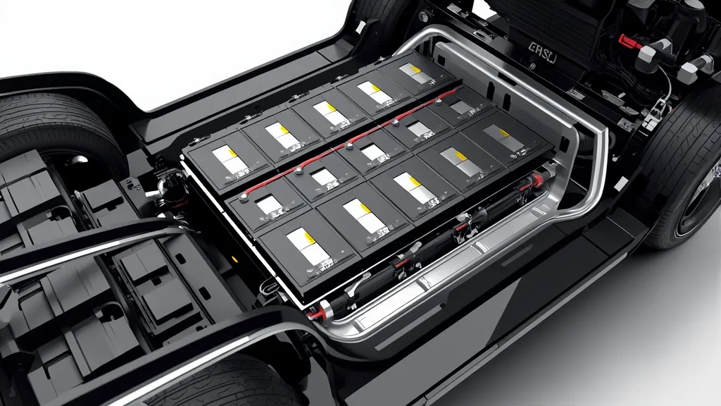 Mercedes EQS battery pack modules integrated into the EVA2 platform chassis, showcasing advanced engineering.