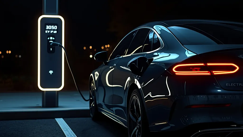 Mercedes EQS fast charging at a high-power DC charging station, displaying charging speed.