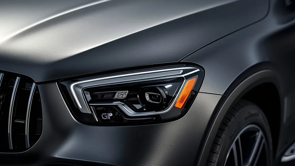 Mercedes GLC with Manufaktur Selenite Grey Magno matte finish, highlighting its unique luxury and texture.