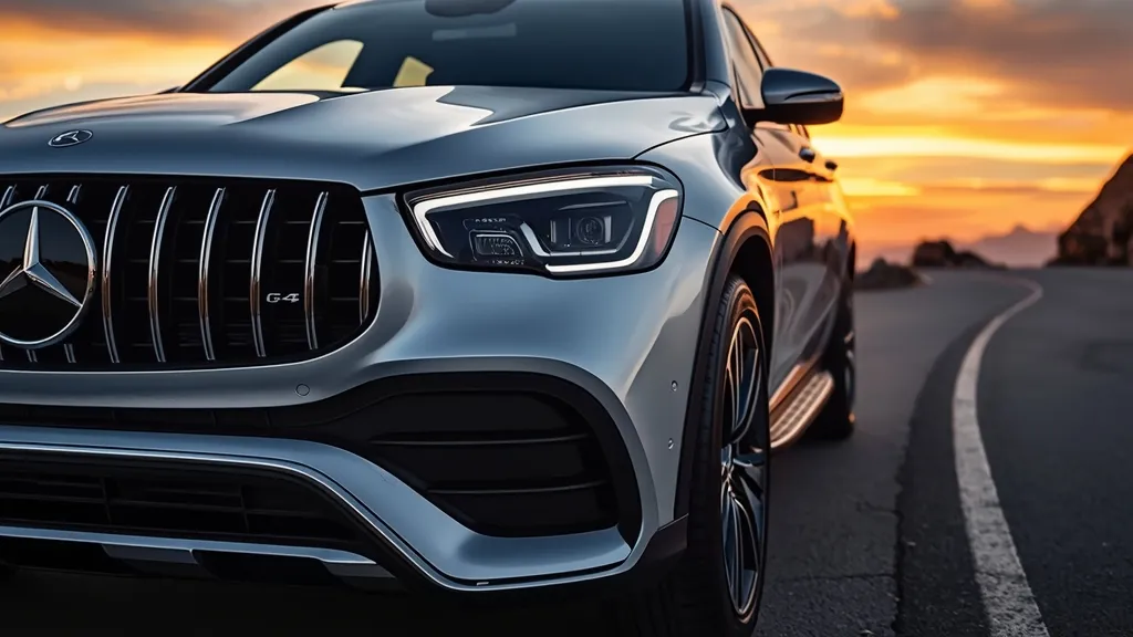 Sleek new Mercedes GLC X254 exterior showcasing modern design, redesigned headlights, and aerodynamic profile.