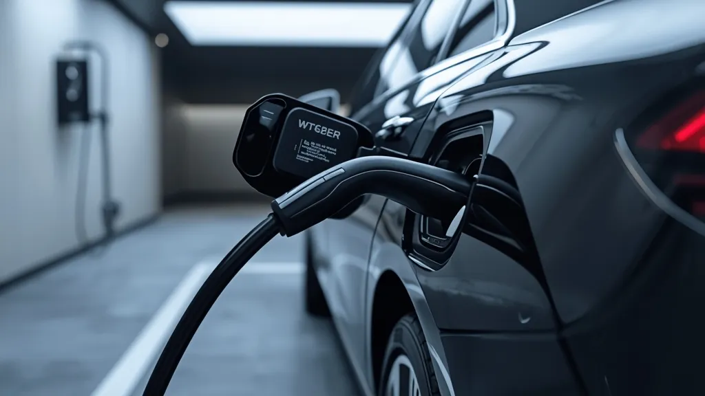 Mercedes S-Class W223 plug-in hybrid charging at a sleek, modern charging station