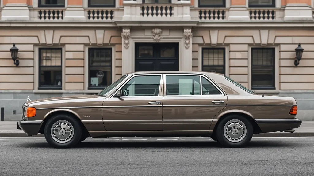Mercedes-Benz W221 S400 Hybrid sedan, representing the historical evolution of the S-Class engine variants.