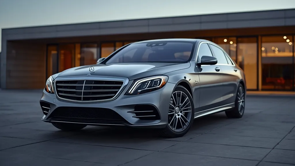Elegant Mercedes S500 W223 exterior, showcasing its modern luxury design and aerodynamic silhouette.