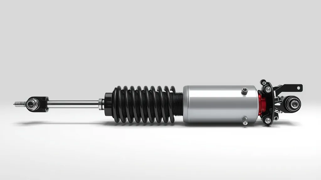 Airmatic air suspension strut of a Mercedes S550 W221, illustrating a key component for ride comfort.