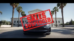 Tesla, Autopilot, Full Self-Driving, false advertising, California DMV, sales suspension, automotive regulations, consumer lawsuit 1