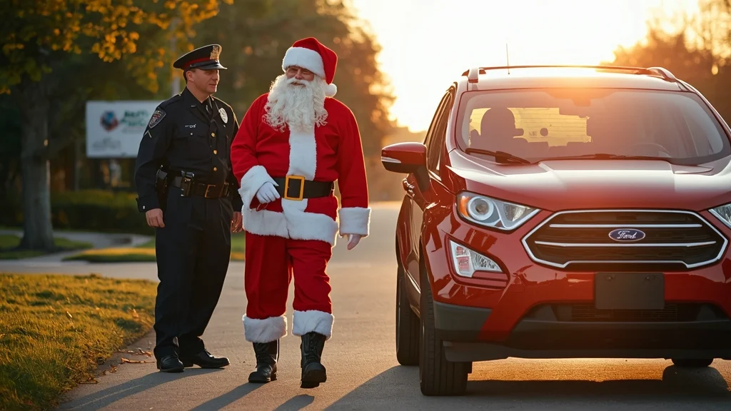 Santa Claus, speeding ticket, US police, Ohio traffic stop, Christmas humor, concealed carry permit, festive news
