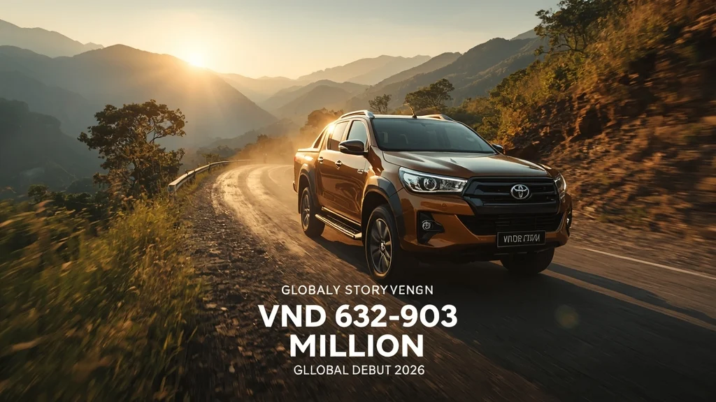 Toyota Hilux 2026, Hilux price Vietnam, Toyota pickup 2026, Hilux 2.8L Turbo, Vietnam pickup trucks, Ford Ranger competitor, Mitsubishi Triton price 1