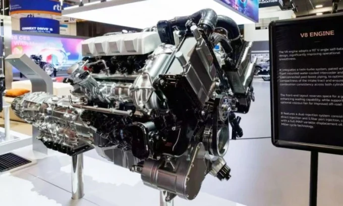 Great Wall Motor, V8 engine, CES 2026, Chinese automobile, plug‑in hybrid, large‑displacement engine, off‑road SUV, automotive technology 2