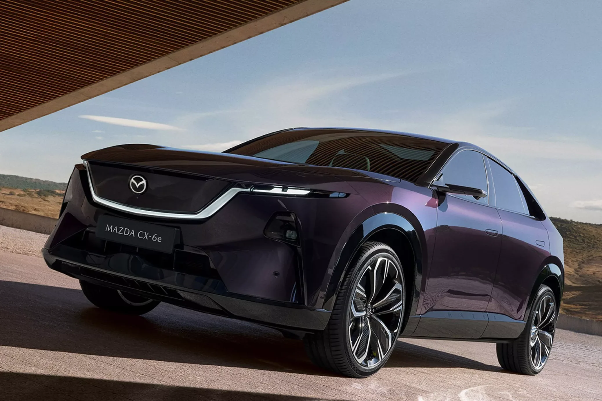 Mazda CX-6e, electric crossover, Mazda EV, 2026 car launch, European electric SUV, Tesla Model Y competitor, LFP battery 19
