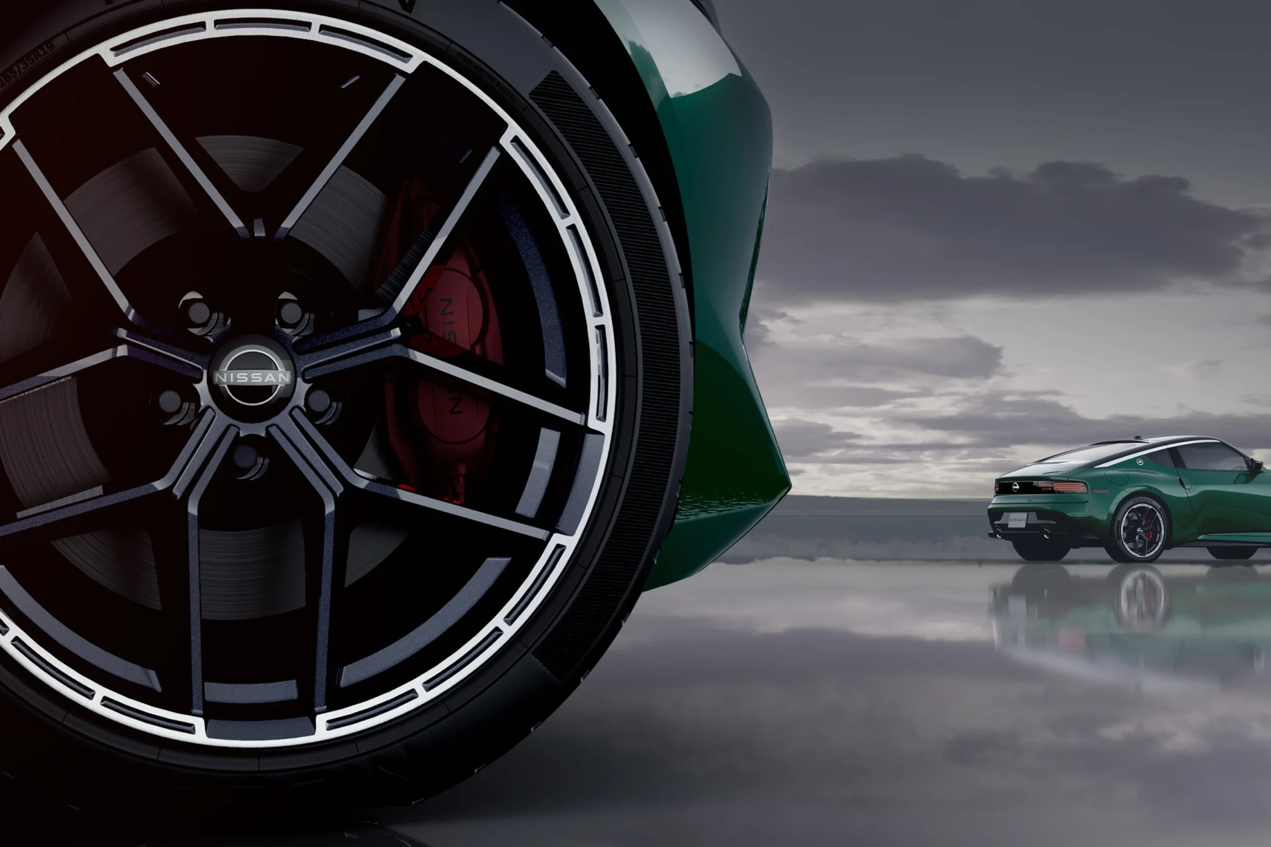 Nissan Z, Nissan Z facelift, 2026 Nissan Z, manual sports car, G‑nose, Unryu Green, twin‑turbo V6 5