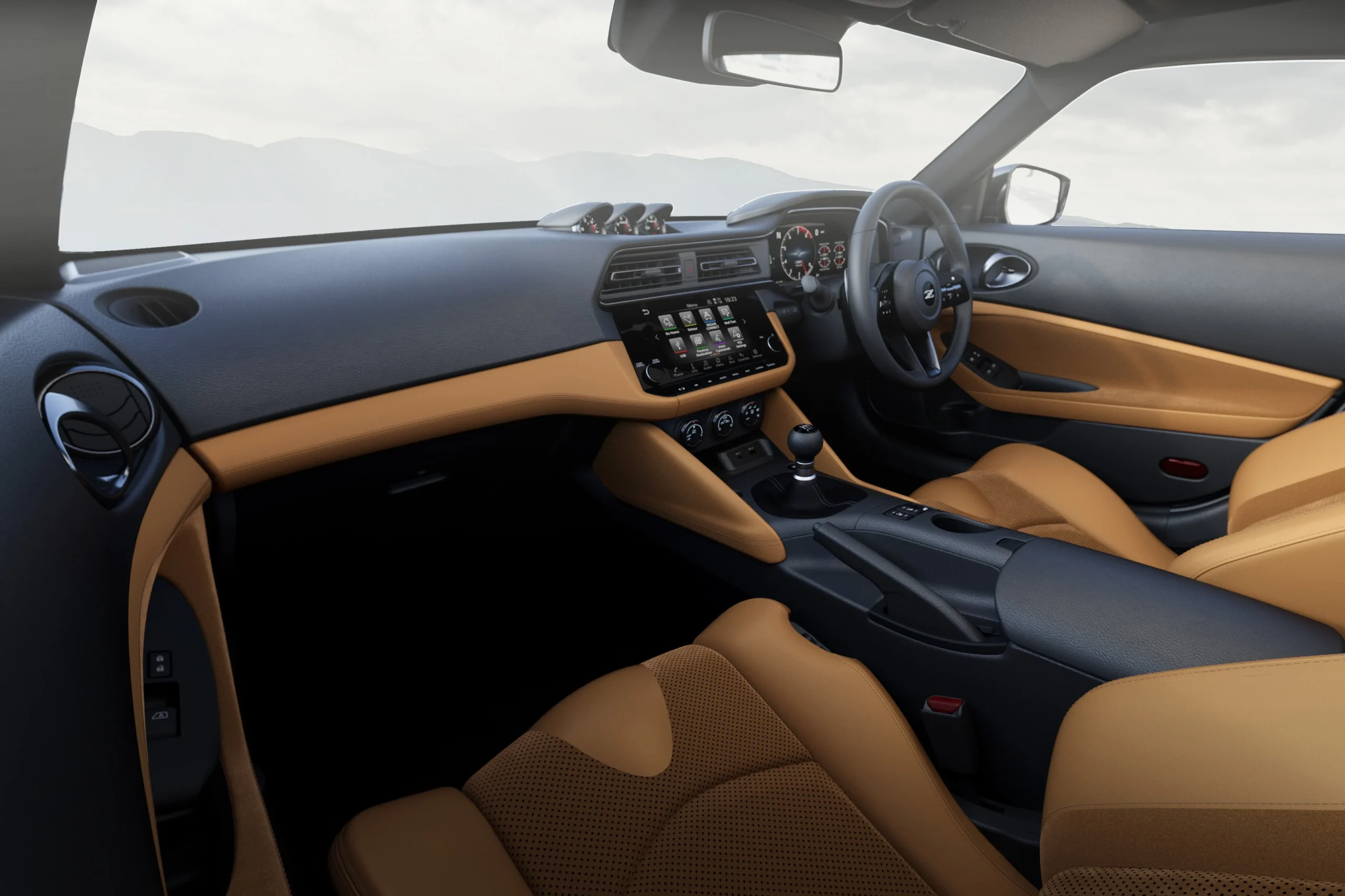 Nissan Z, Nissan Z facelift, 2026 Nissan Z, manual sports car, G‑nose, Unryu Green, twin‑turbo V6 10