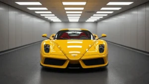 Ferrari Enzo, custom Ferrari Enzo, rare supercar, collector car, V12 Enzo, limited mileage Ferrari, luxury car auction, Maranello customization 1