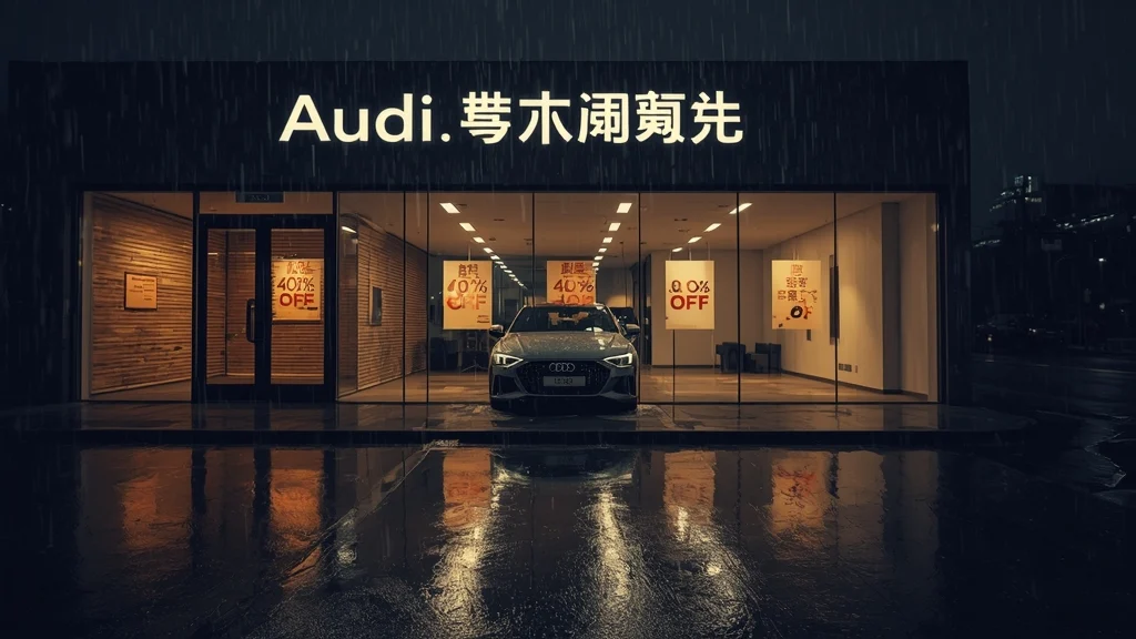 Audi dealership closures, China luxury car market, Audi sales slump, Audi dealer discounts, Audi electric A6L e-tron, FAW Audi, automotive dealership crisis 1