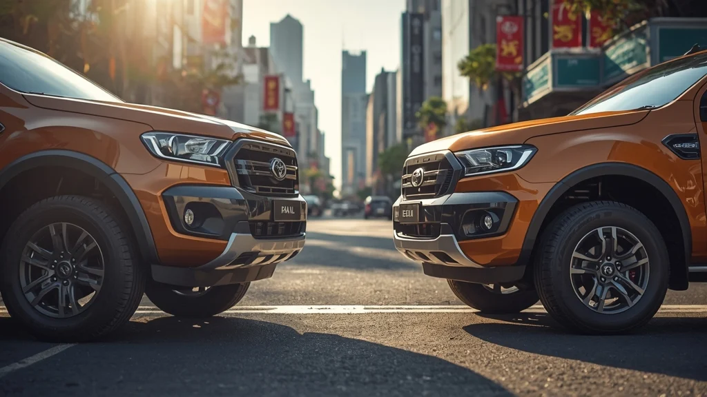 Toyota Hilux 2026, Ford Ranger Vietnam, diesel pickup, Toyota Safety Sense, 2.8L diesel engine, Vietnam pickup market, mid-size truck 1