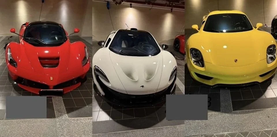 Trần Chí, supercar collection, luxury cars, Ferrari Monza SP2, Bugatti Chiron Sport, Chen Zhi fraud, high‑end hypercars, exotic car seizure 3