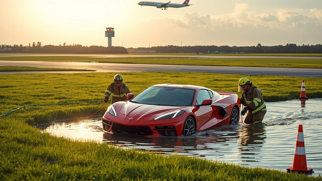 Chevrolet Corvette C8, Orlando car incident, submerged sports car, Corvette repair cost, DUI Florida, Corvette Stingray, high-performance car news 1