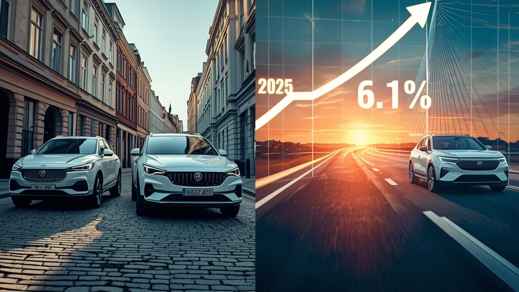 Chinese car sales Europe, MG Europe, BYD Europe, Chery sales 2025, European automotive market, Chinese EV brands, SAIC Europe, Geely Volvo Europe 1