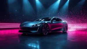 Dreame electric car, luxury EV, high‑performance electric vehicle, CES 2026, high‑speed electric motor, vacuum motor technology, 0-60 EV 1