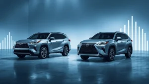 Toyota hybrid sales, Lexus electric vehicles, US auto market 2025, electrified vehicles, plug-in hybrid trends, Toyota Tacoma sales, Lexus RX PHEV 1