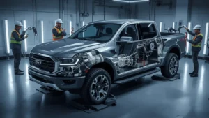 Ford electric pickup, cheap electric motor, affordable EV, low-cost electric truck, EV competition China, 2027 electric pickup, Universal EV platform 1