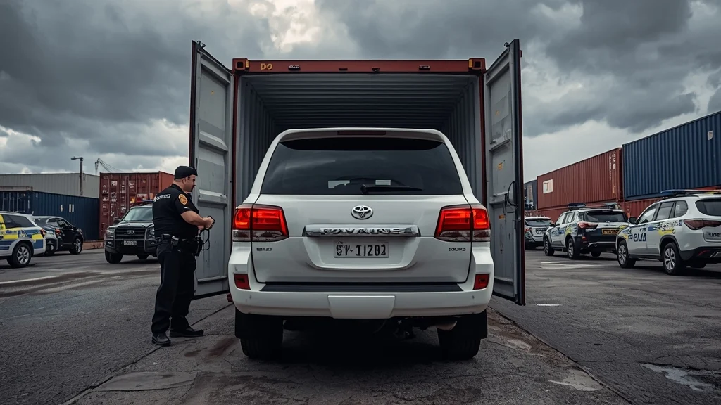 Toyota Land Cruiser theft, Queensland police operation, SUV theft ring, luxury SUV theft Australia, Toyota Prado stolen, international vehicle crime, car theft investigation 1