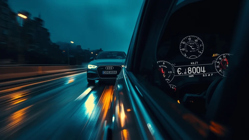 TikTok speeding Greece, high speed driving fine, 304 km/h illegal, Greek traffic law, Audi RS3, road safety, license suspension 1