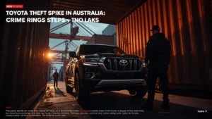 Toyota theft Australia, car theft organized crime, Land Cruiser theft, vehicle security, Queensland police, Toyota security upgrades 1