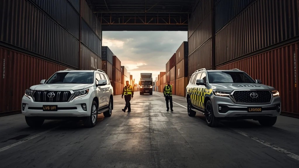 Toyota Land Cruiser theft, Prado SUV theft, Queensland vehicle theft, Australia car theft ring, luxury SUV theft, international car crime 1