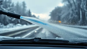 windshield washer fluid, tap water car care, car windshield cleaning, winter car maintenance, automotive washer system, car washer pump damage, vehicle fluid tips 1