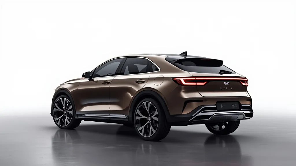 The futuristic Kia K4 sedan, the successor to the Kia Forte, showcasing its bold new fastback design.