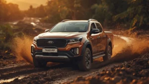 Kia Tasman, off-road pickup, 2025 Kia pickup, Vietnam truck market, X-Pro edition, Kia off‑road vehicle, mid-size pickup, THACO Auto 1