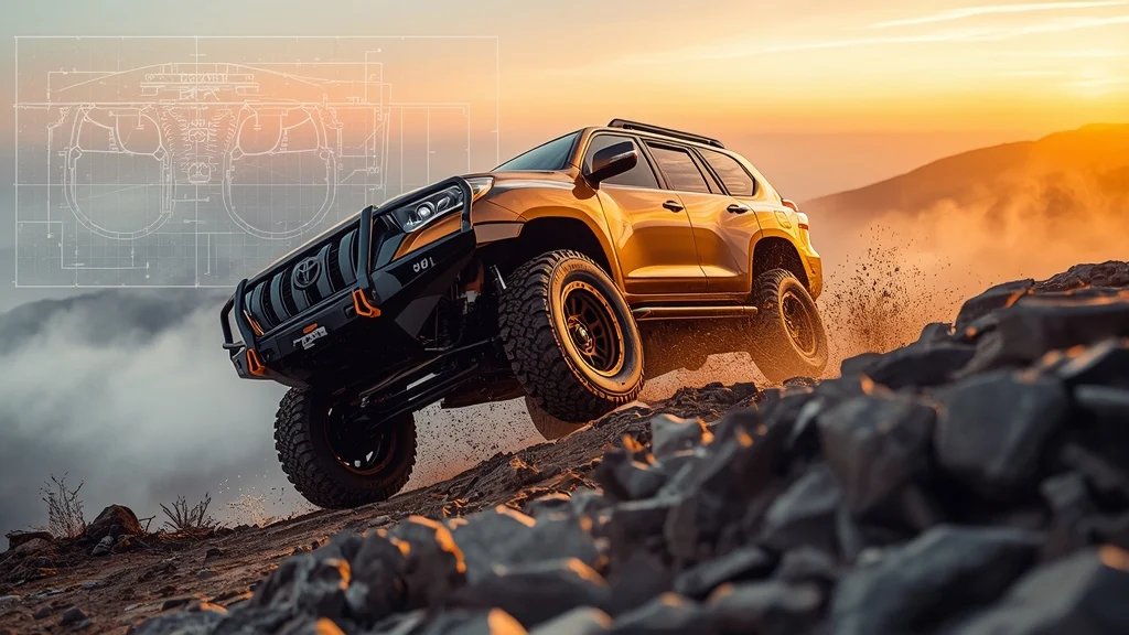 Toyota Land Cruiser Prado, off‑road SUV tuning, Kuhl Iron Build, Tokyo Auto Salon, 22‑inch wheels, Yokohama Geolandar tires, adjustable suspension, FRP body kit 1